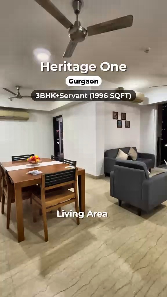 3 BHK + Servant Room Apartment in Sector 62, Golf Course Extn Road (GCER)