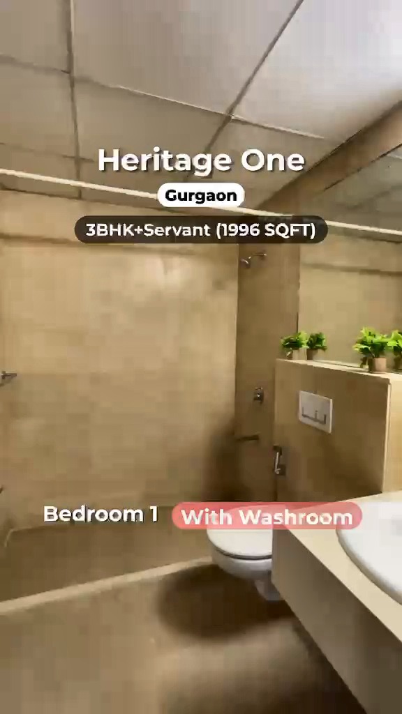 3 BHK + Servant Room Apartment in Sector 62 — balcony view