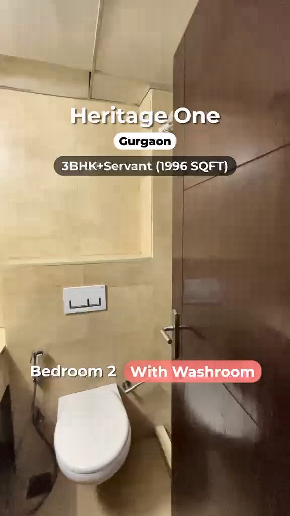 3 BHK + Servant Room Apartment in Sector 62 — living area