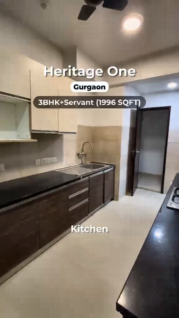 3 BHK + Servant Room Apartment in Sector 62 — living area