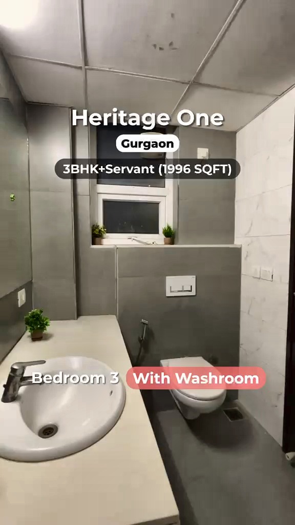 3 BHK + Servant Room Apartment in Sector 62 — exterior view