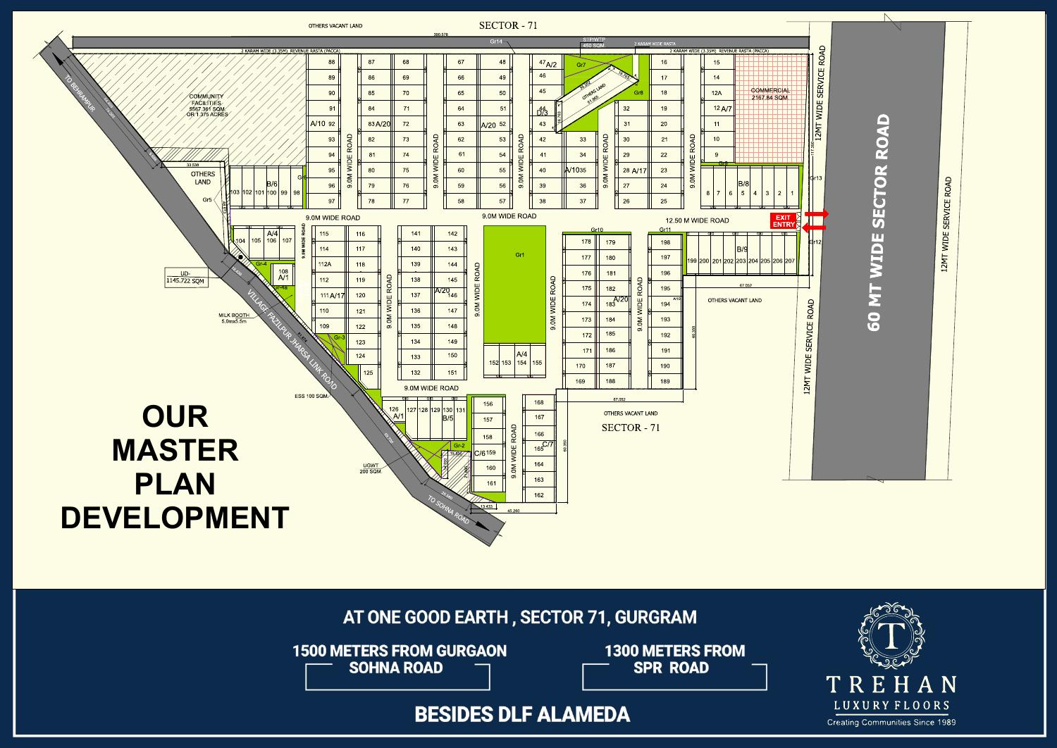 One Good Earth township master plan from the supplied brochure