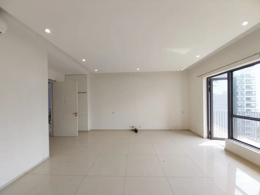 Spacious living and dining area in the Ireo Skyon 3 BHK apartment for sale in Sector 60 Gurgaon