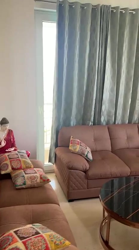 Living room in the 3 BHK apartment for sale at Puri Emerald Bay Sector 104 Gurgaon
